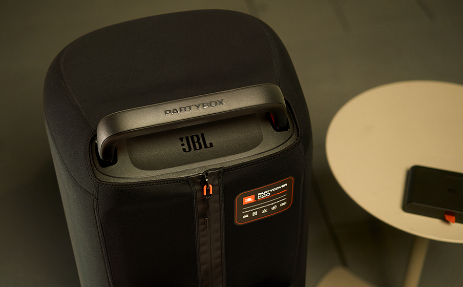 Beschermhoes voor JBL PartyBox 520, waterdichte transporttas met wielen
