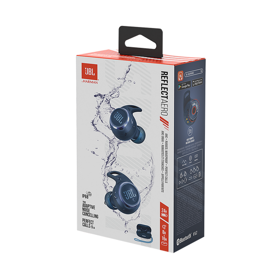 JBL Reflect Aero TWS - Blue - True wireless Noise Cancelling active earbuds - Detailshot 10 image number null
