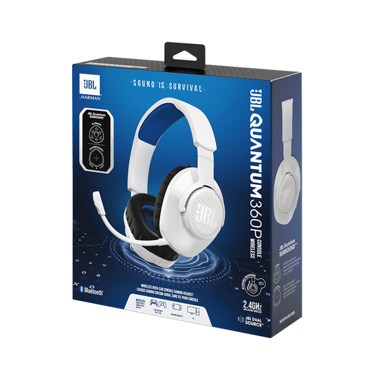 JBL Quantum 360P Console Wireless | Wireless over-ear console gaming  headset with detachable boom mic